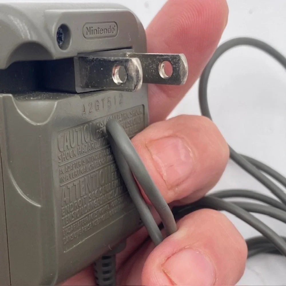 Nintendo OEM USG-002 AC Adapter‎ Charger DS Lite USG-001 Grey Power Supply